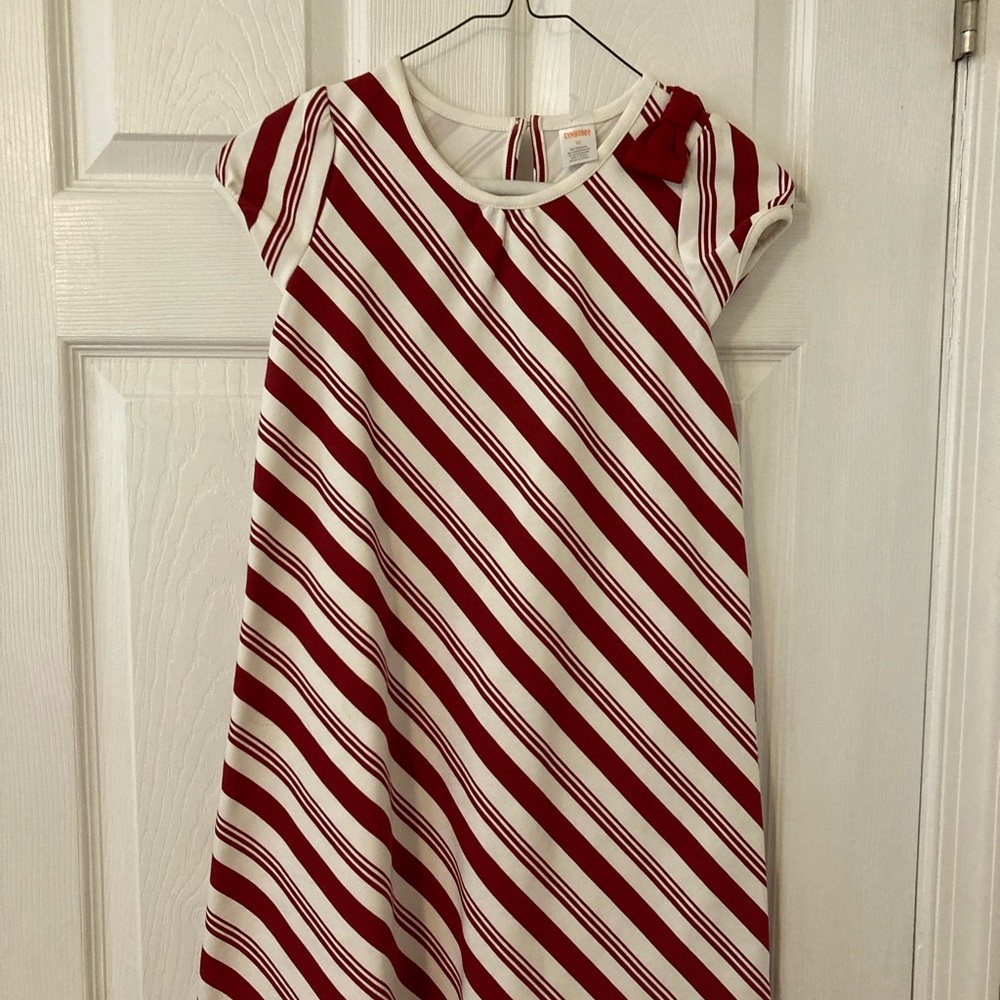Gymboree Red and White Striped Casual Dress